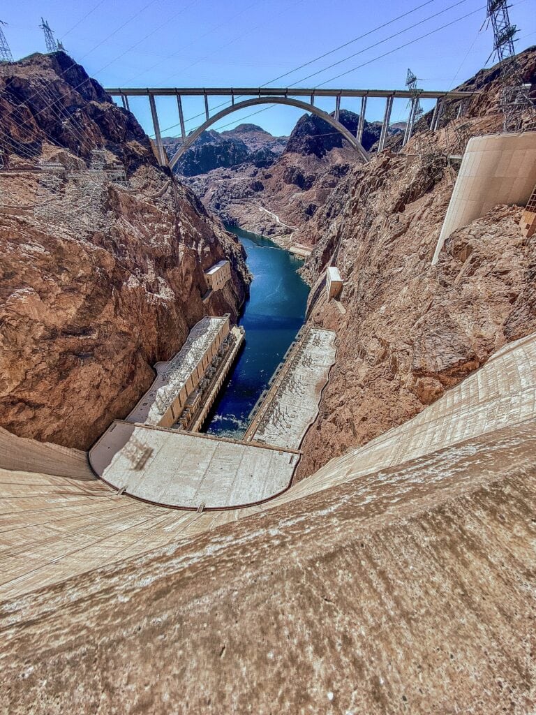 Hoover Dam stop on a Las Vegas road trip to Grand Canyon
