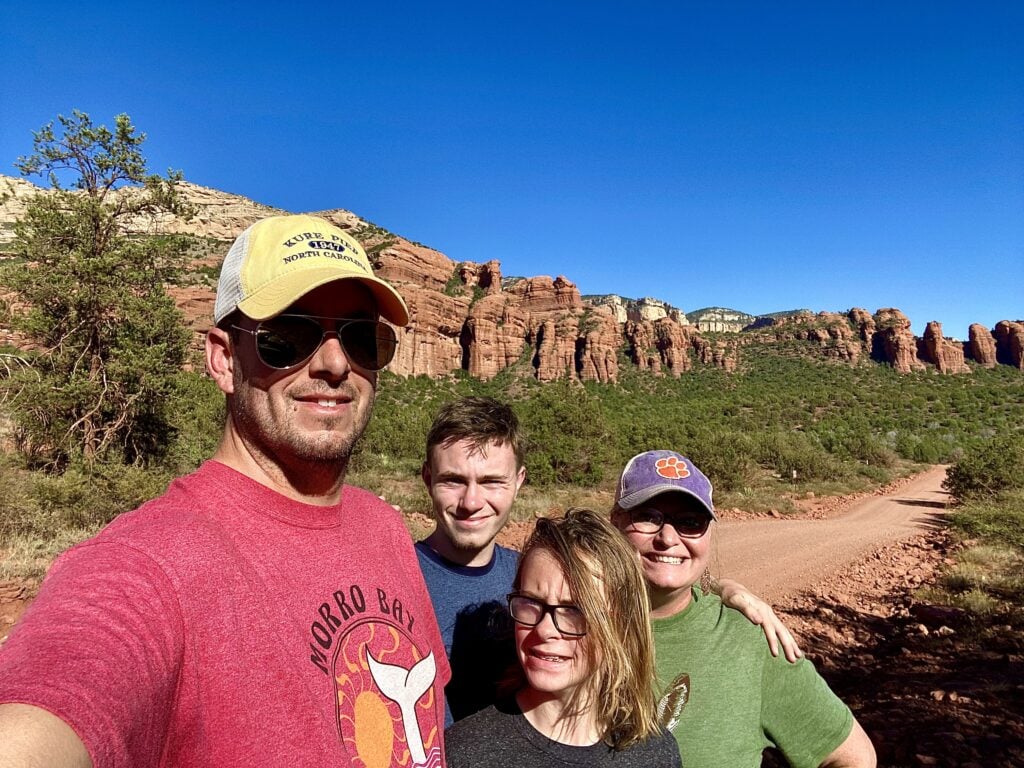 Family Selfie on our Sedona Adventure