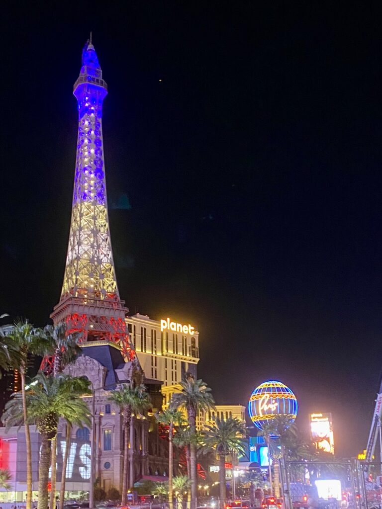 Eiffel Tower on our Las Vegas Family Trip